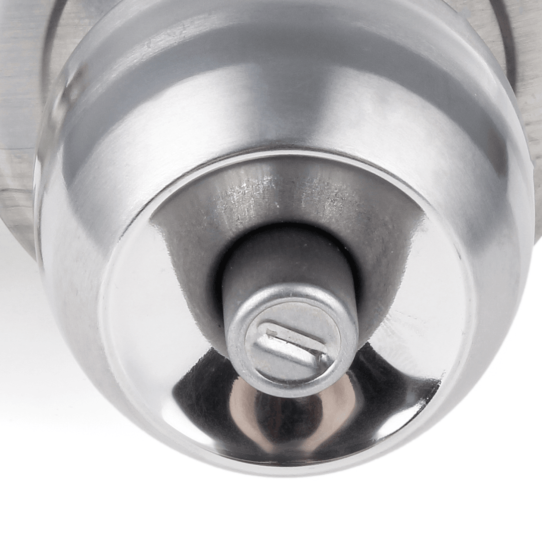 Stainless Steel round Ball Door Knob Set Handle Privacy Lock Bathroom NO KEY - Trendha