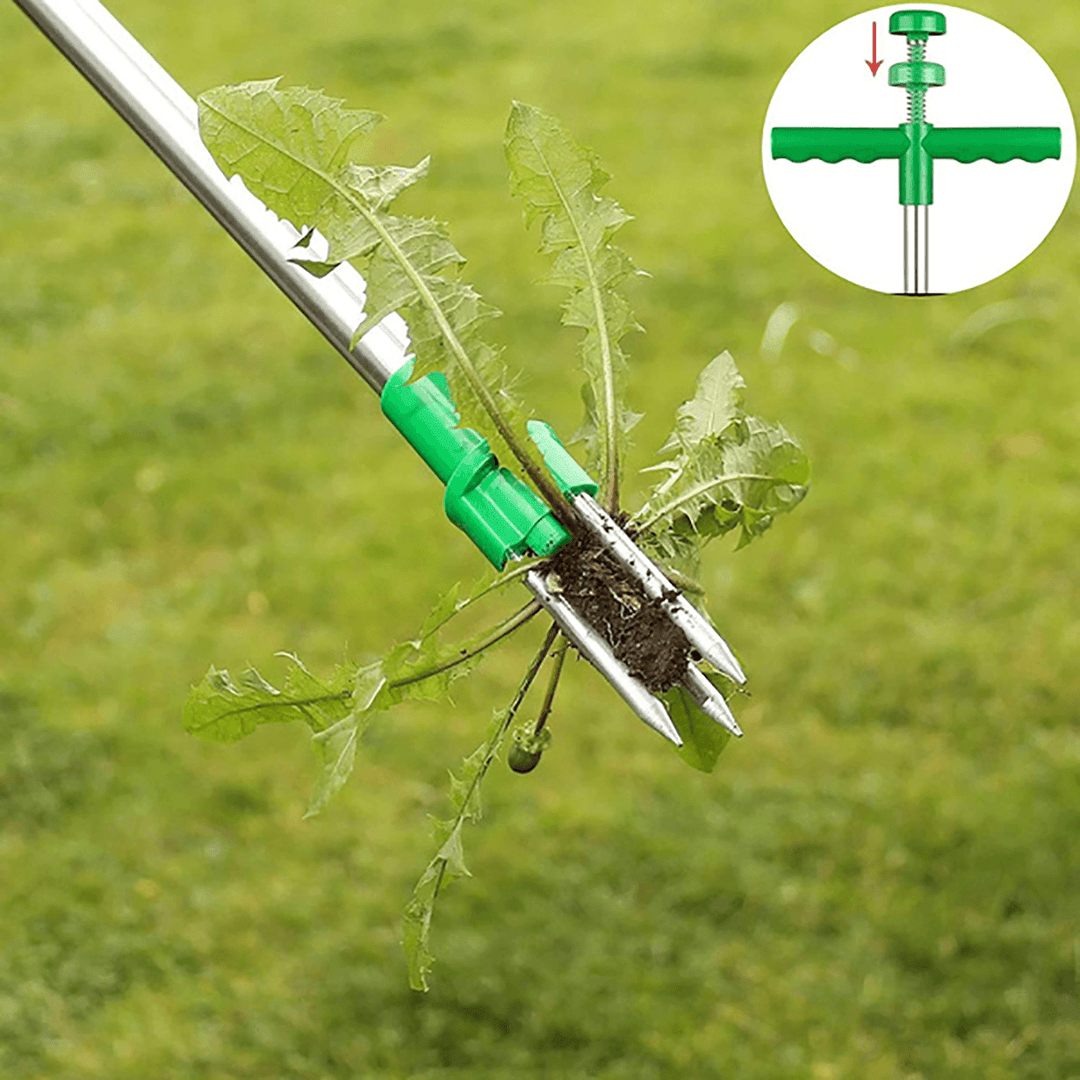 Stand up Weeder Long Stainless Steel Professional Root Remover Weeding Device - Trendha
