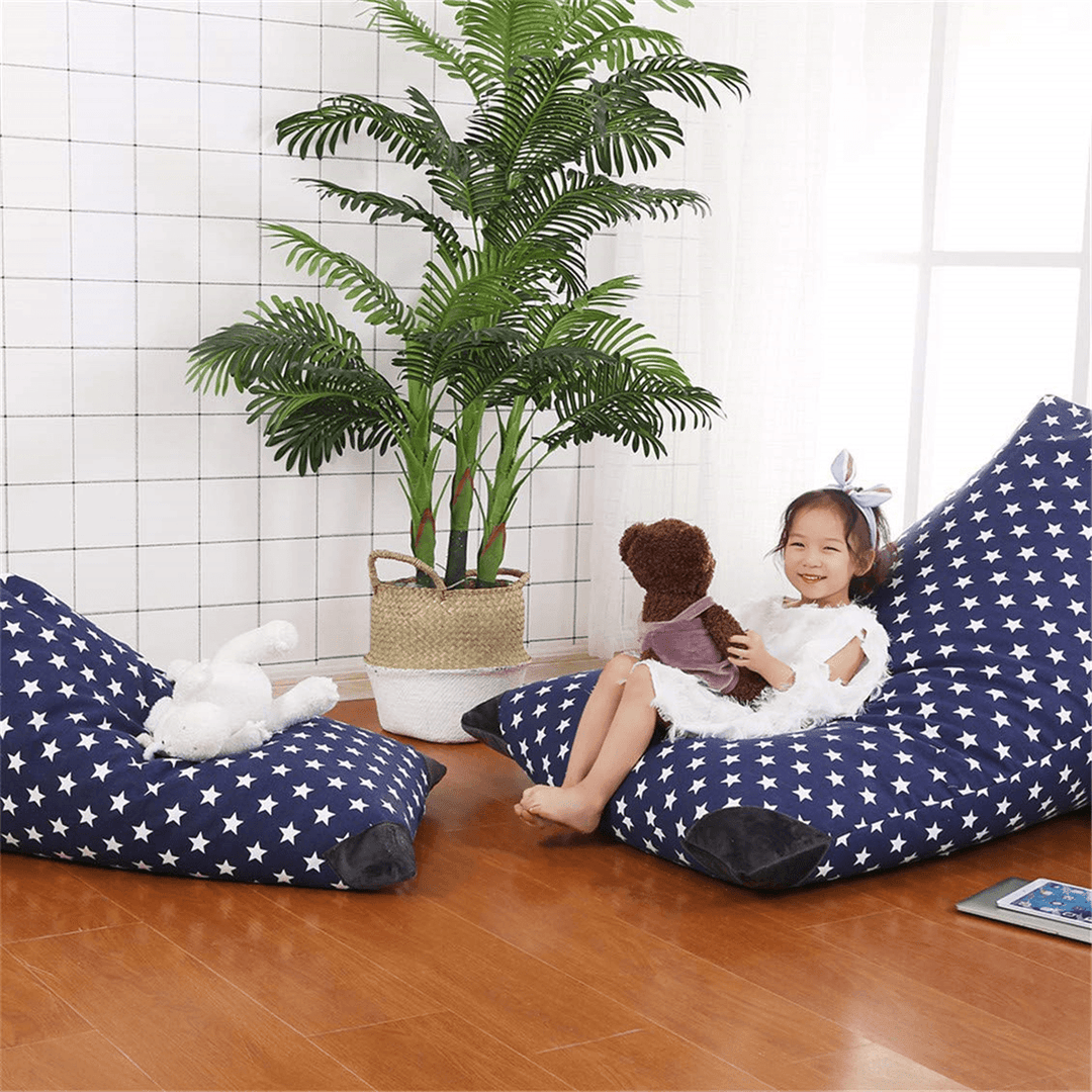 EXTRA LARGE Stuffed Animal Toy Storage Bean Bag Kids Bean Cover Soft Seat Lazy Sofa Star Diamond Shape Sofa - Trendha