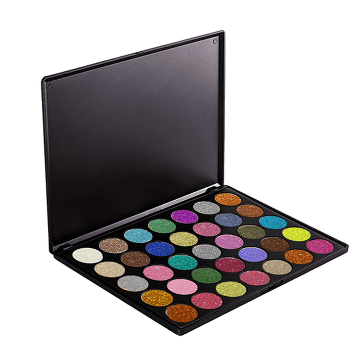 VERONNI 35 Colors Glitter Eye Shadow Palette Eyes Cosmetics Makeup Sequins Powder Party - Trendha