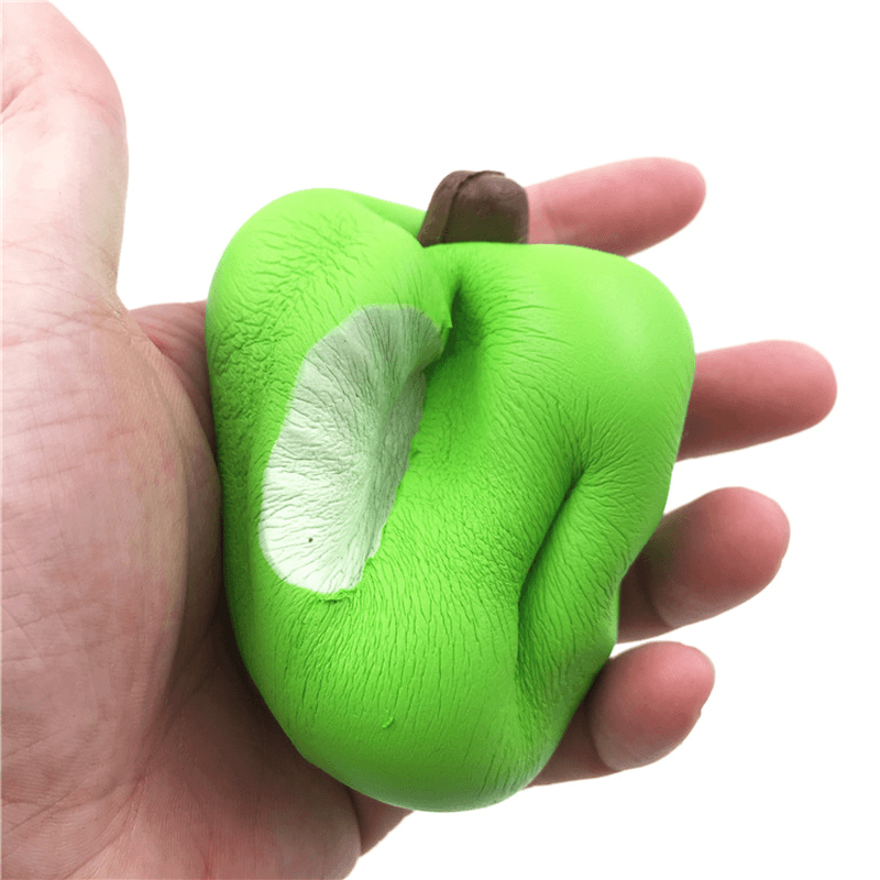 Sanqi Elan Simulation Cute Apple Soft Squishy Super Slow Rising Original Packaging Ball Chain Kid Toy - Trendha