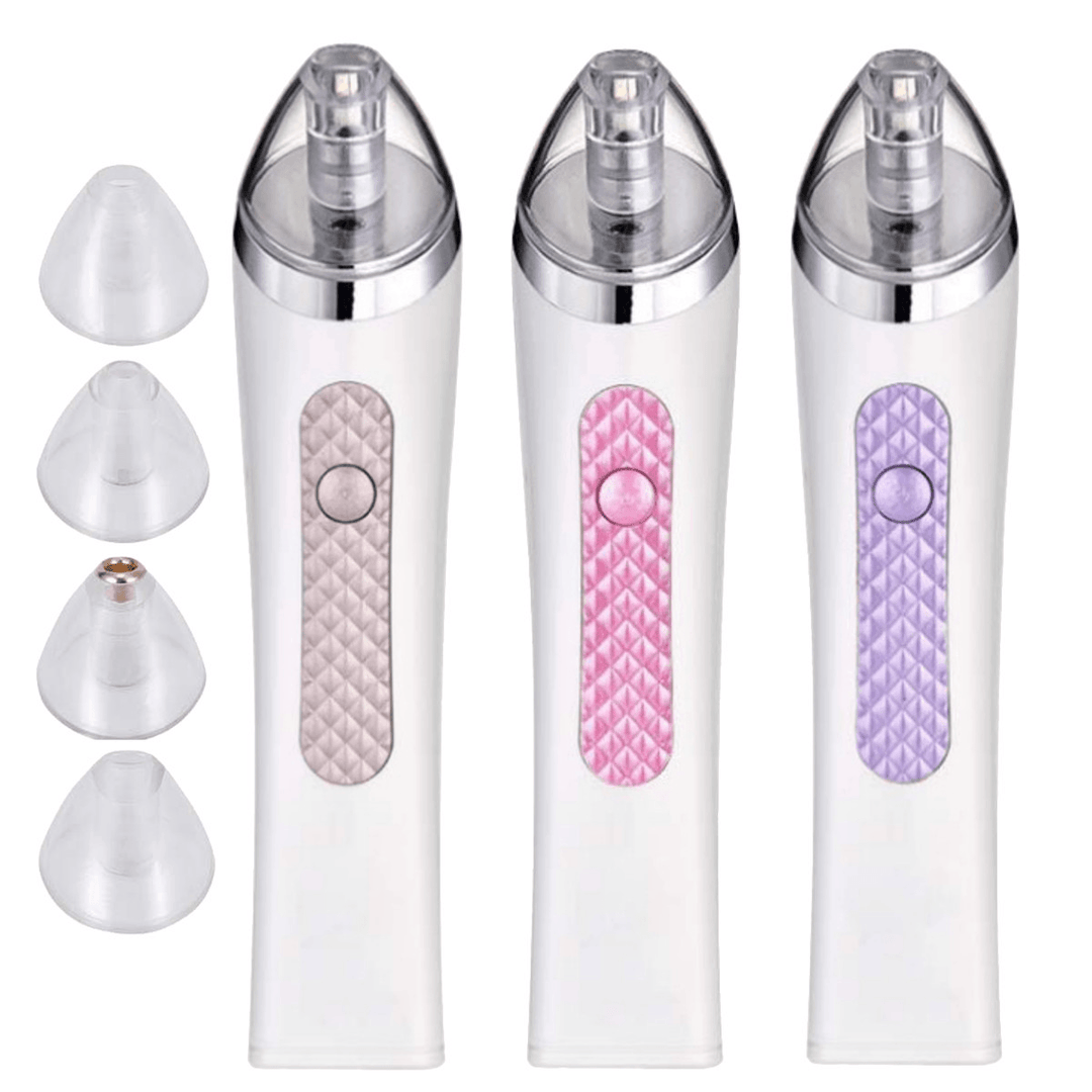Electric Blackhead Suction Remover 3 Levels Facial Pore Vacuum Cleaner Acne Removal Device with 4 Head - Trendha