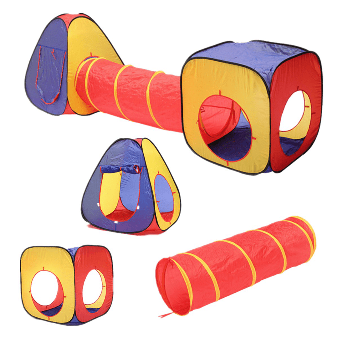 2.8M Three in One Outdoor Children'S Tent Crawl Tunnel Cubic Shape Playhouse for Kids - Trendha