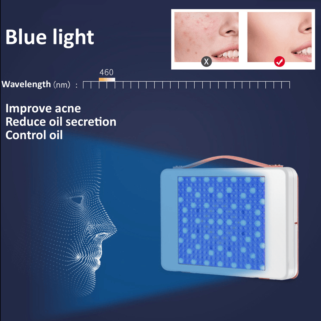 LED Color Light Photon Therapy Face Facial Beauty Skin Therapy Wrinkle Machine - Trendha