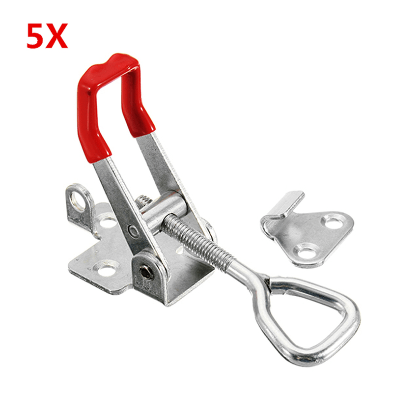 5Pcs 180Kg/397Lbs Quick Latch Type Toggle Clamp Catch Adjustable Lever Handle - Trendha