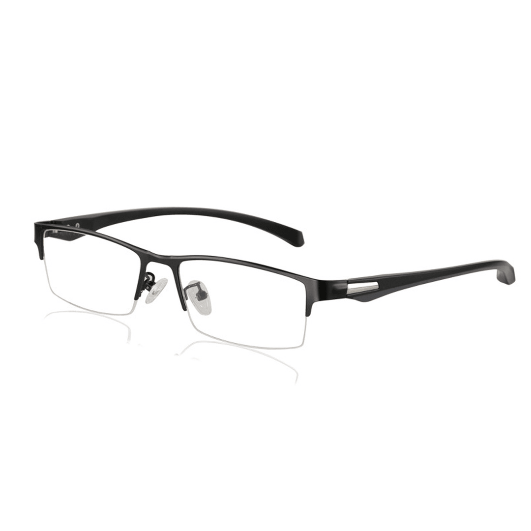 Progressive Multi Focus Photochromic Half Rimless Reading Glasses Sunglasses - Trendha