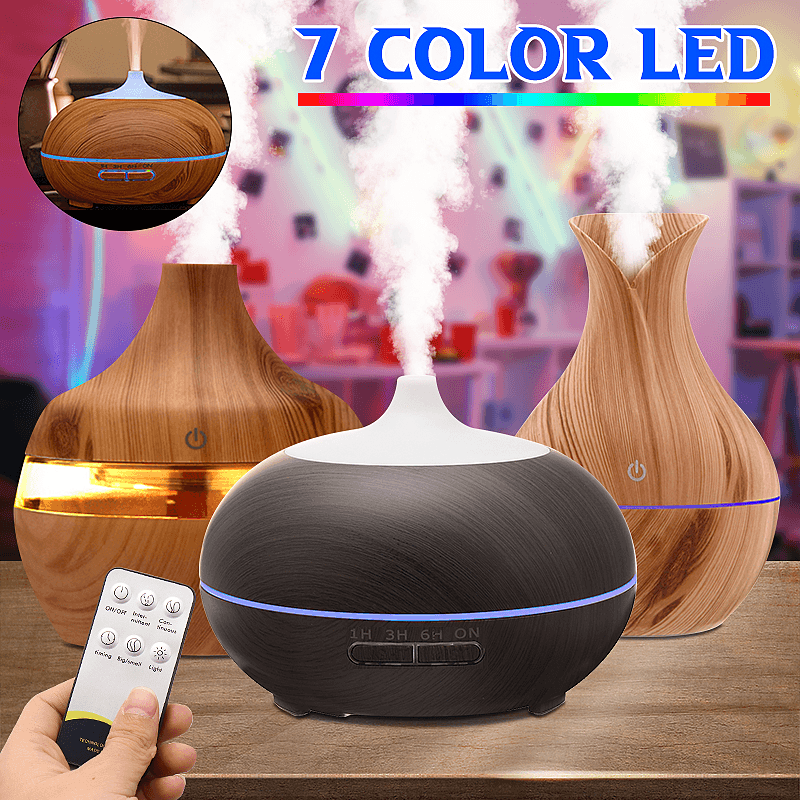 300Ml Electric Ultrasonic Air Mist Humidifier Purifier Aroma Diffuser 7 Colors LED USB Charging for Bedroom Home Car Office - Trendha