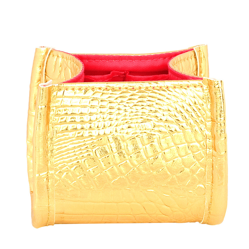 3 Colors Crocodile Skin Brush Storage Cosmetic Bag Case Pen Holder Solid Organizer - Trendha