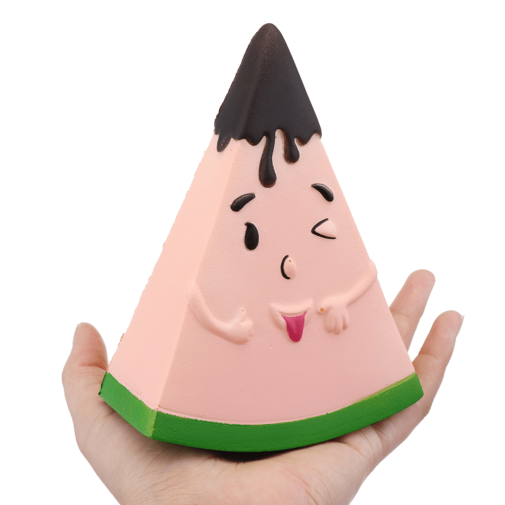 Fruit Squishy Watermelon Man 13.5CM Funny Expression Jumbo Slow Rising Rebound Toys with Packaging - Trendha