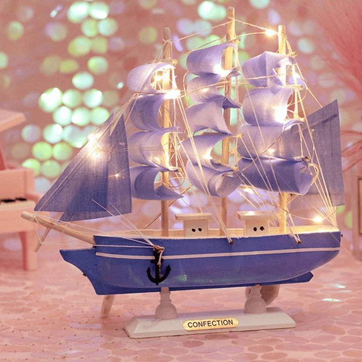 20/24/30CM Ship Model Classical Wooden Sailing Boats Scale Decoration Wood Kits - Trendha