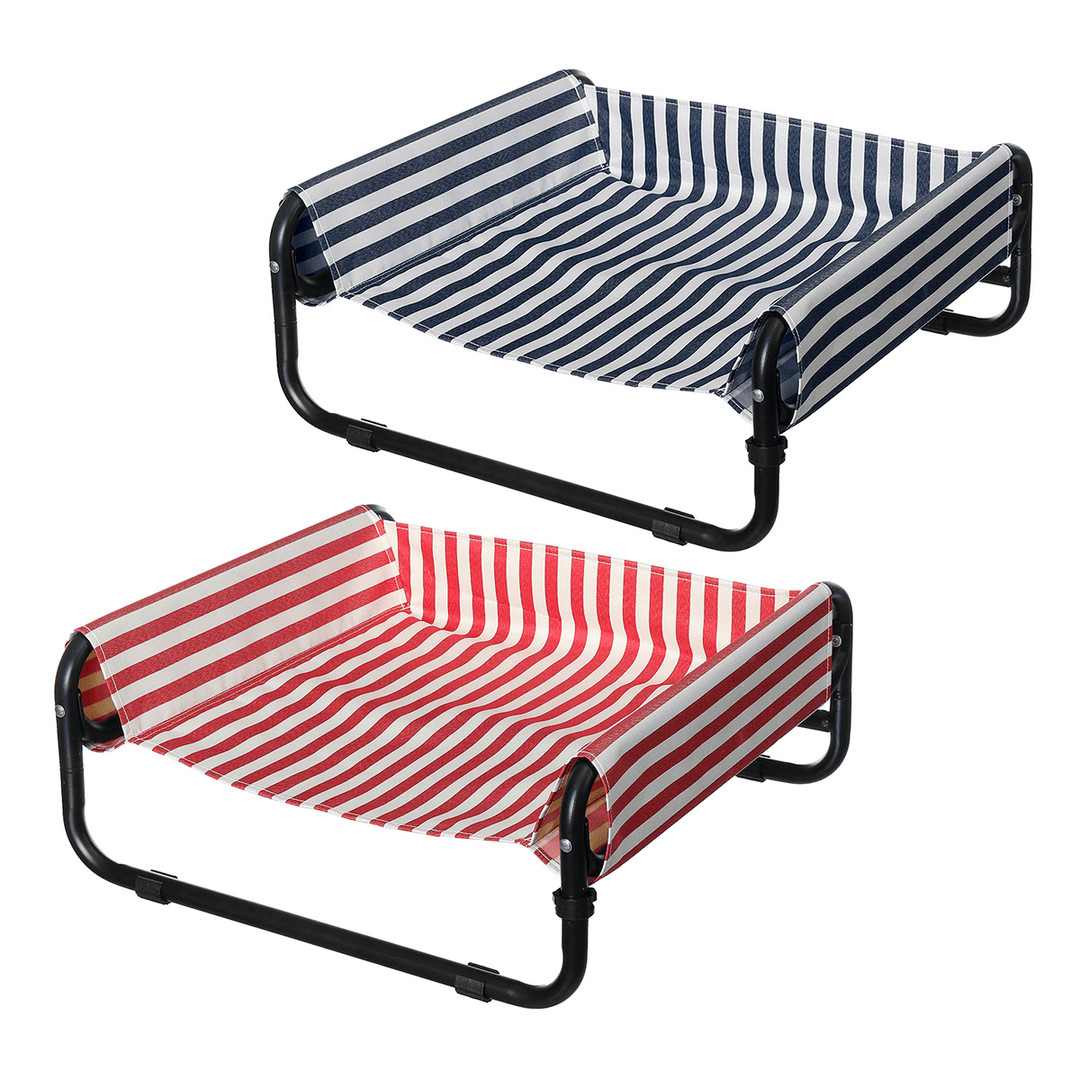 Elevated Dog Pet Bed Folding Portable Waterproof Outdoor Raised Camping Basket - Trendha