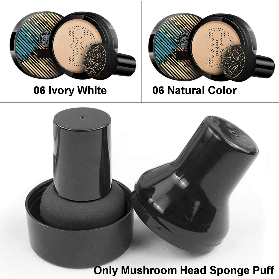 1Pcs Small Mushroom Makeup Puff with Handle Makeup Sponge Foundation Mushroom Head - Trendha