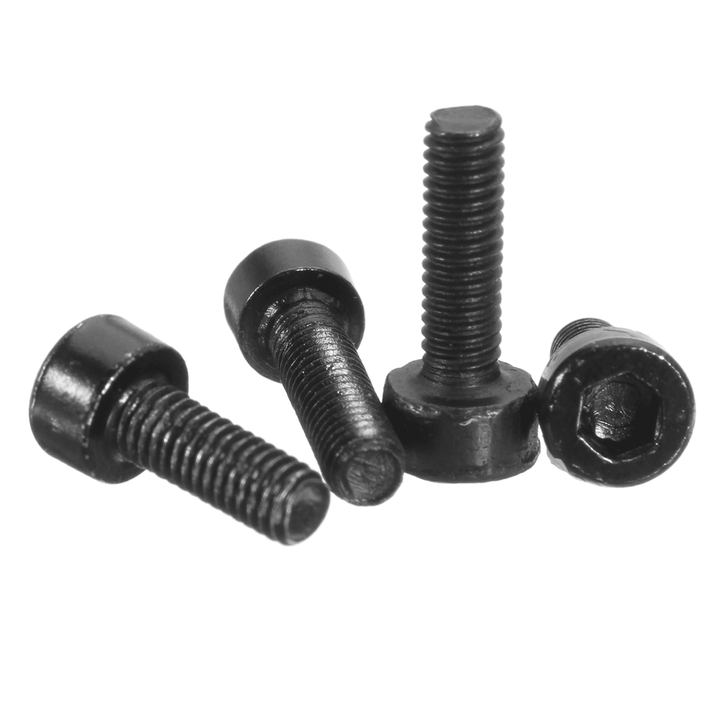 300Pcs M3 Black Alloy Steel Allen Screw Bolt with Hex Nuts Washers Assortment - Trendha