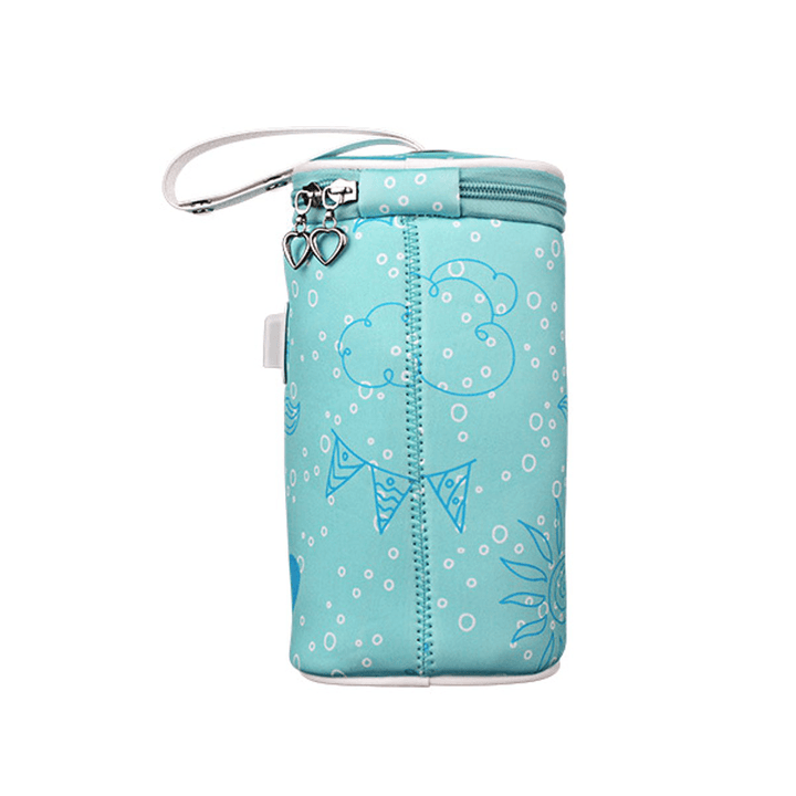 Portable USB Warmer Water Bottle Bag Heating Baby Milk Water Travel Heater Insulation - Trendha