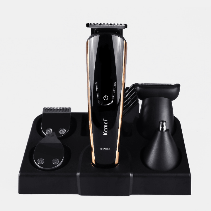 KEMEI KM526 Multi-Function Electric Hair Trimmer USB Rechargeable Nose Hair Beard Clipper Cutter - Trendha