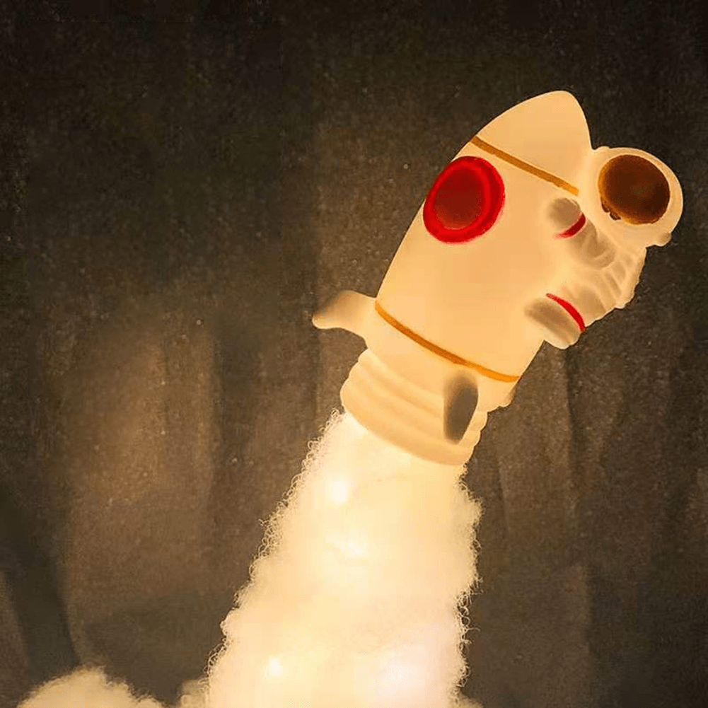 Astronaut Bedside Lamp DIY LED Clouds Rocket Bedroom Corridor Bathroom Intelligent Night Light Toy for Kids Christmas Gift - Trendha