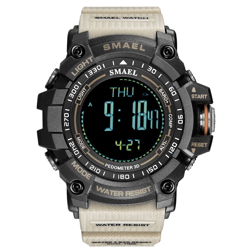 SMAEL 8020 Sport Men Watch Luminous Date Week Display Compass Alarm Clock Outdoor Digital Watch - Trendha