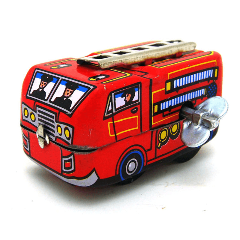 Classic Vintage Wind up Truck Nostalgic Clockwork Children Kids Tin Toys with Key - Trendha