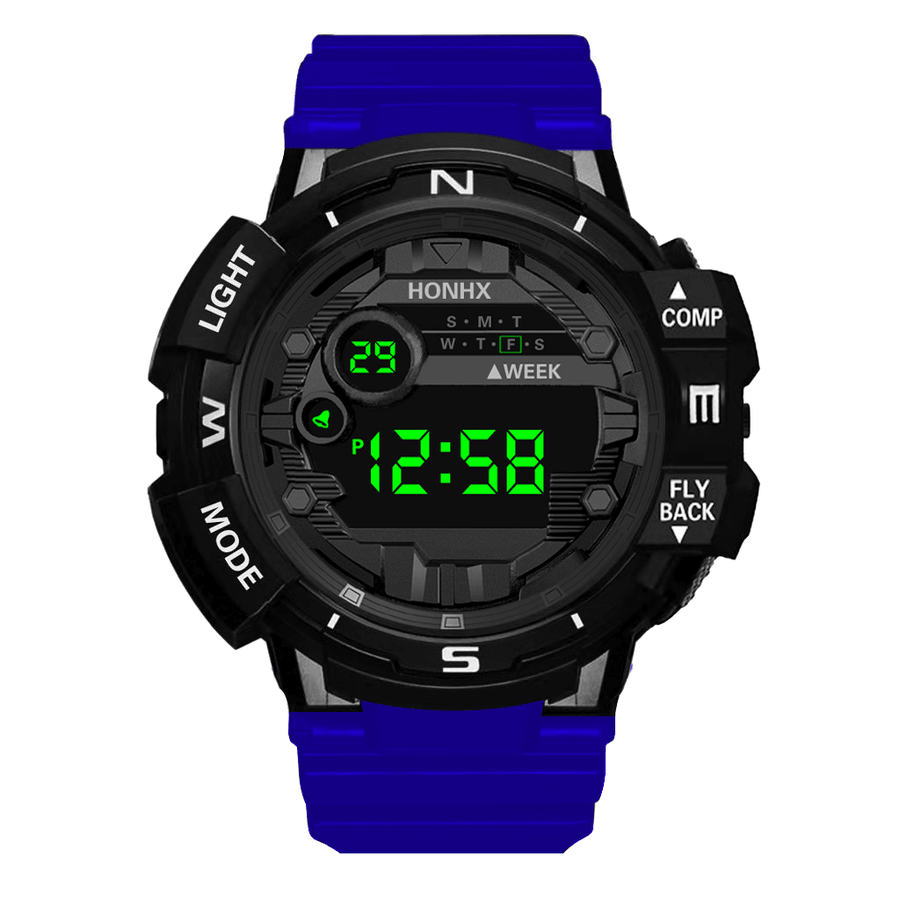 HONHX 81X-66F Men Watch Fashion Luminous Display Alarm Clock Digital Watch - Trendha