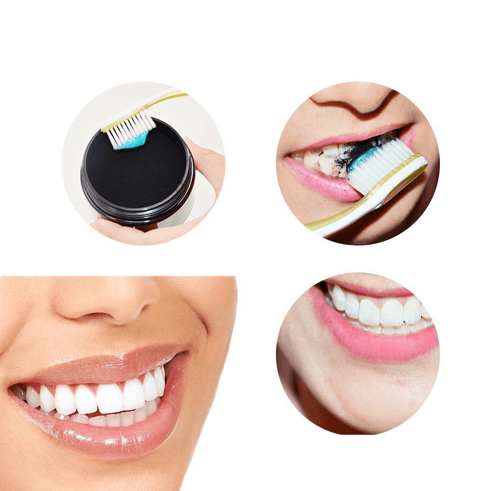 MABOX Natural Teeth Whitening Powder Activated Bamboo Charcoal Smoke Coffee Tooth Stain Cleaner - Trendha