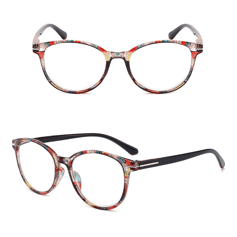 Reading Eye Glasses Magnifying Vintage round Shape Frame Eyewear HD Lens Eyeglasses - Trendha