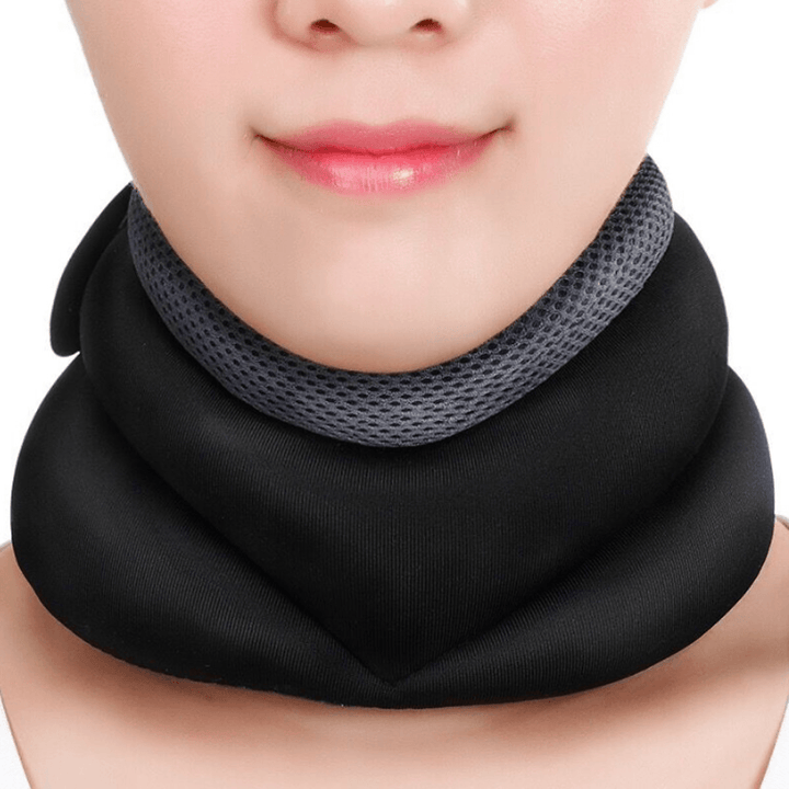 Cervical Neck Traction Collar Support Brace Relax Pain Relief Therapy Sleeping - Trendha