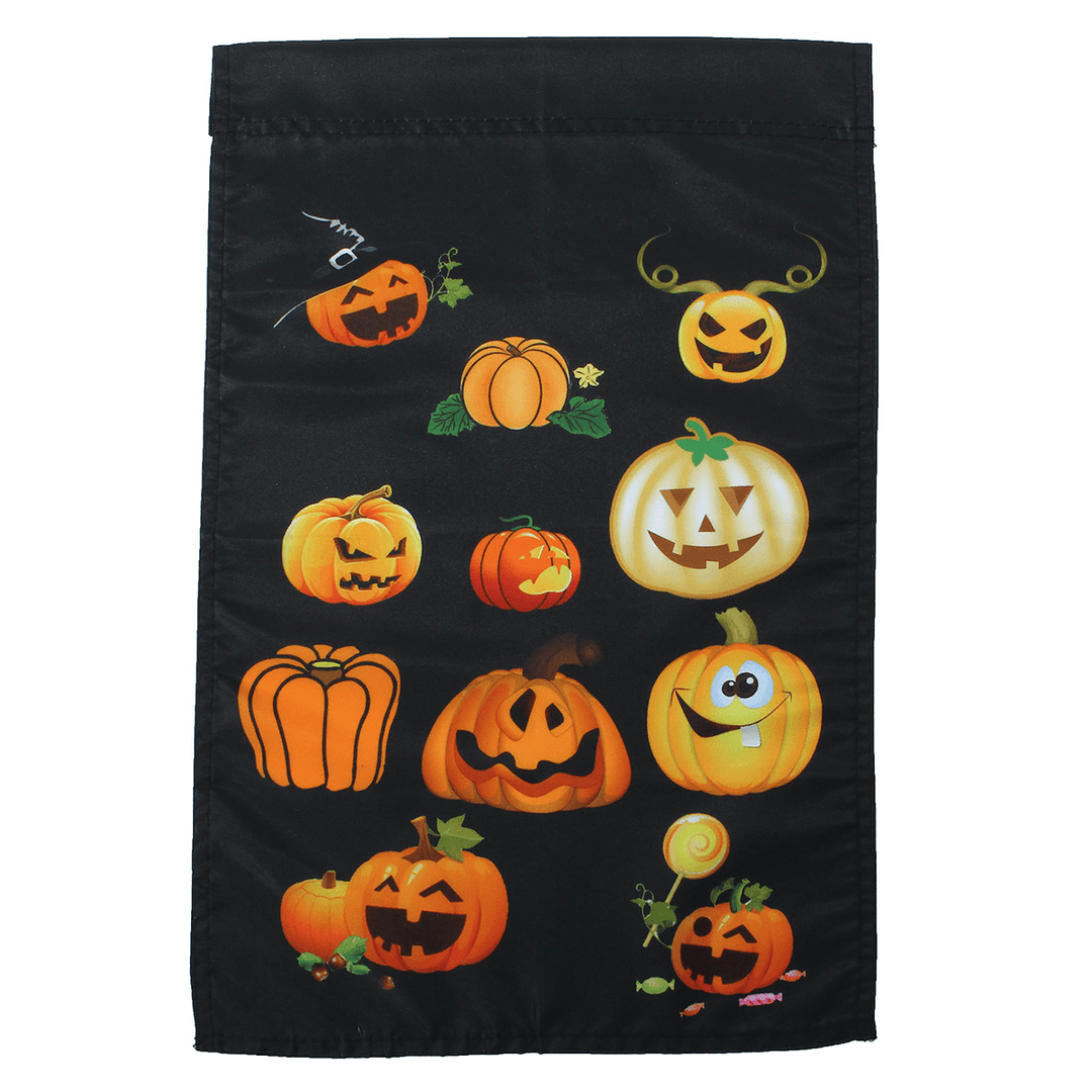 30X45Cm Halloween Polyester Cute Pumpkins Flag Garden Holiday Decoration - Trendha