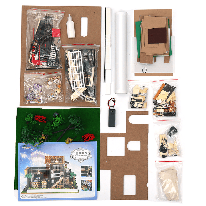 Iiecreate K-035F Cafe Dollhouse DIY House Play Doll House Wooden - Trendha