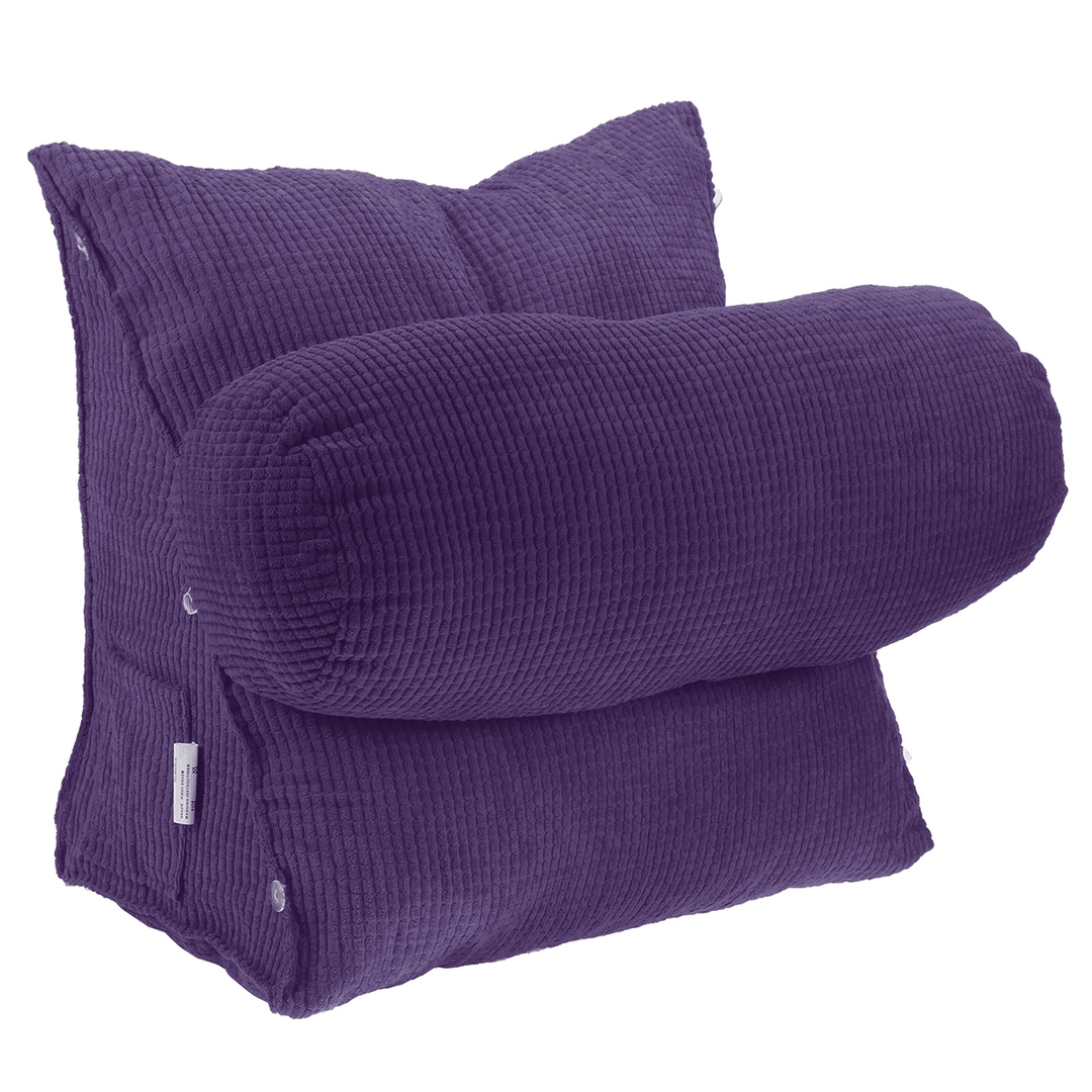 47X45X23Cm Triangle Backrest Wedge Pillow Sofa Cushion Bed Chair Lumba - Trendha