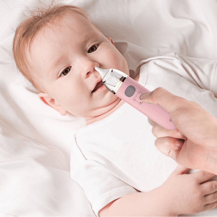 Baby Nasal Aspirator Cleaner Infants Kids Electric Nose Cleaner for Newborn Infantil Safety Sanitation Nasal Dischenge Patency Tool - Trendha