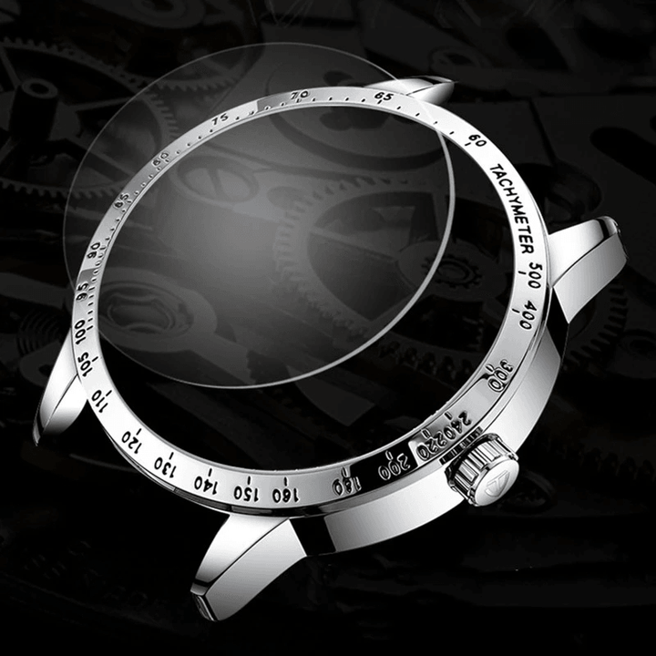 TEVISE T858 3D Watch Dial Design Men Wrist Watch Luminous Display Full Steel Automatic Mechanical Watch - Trendha