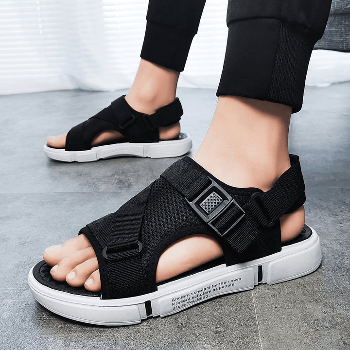 Men Two-Ways Breathable Opened Non-Slip Casual Beach Sandals - Trendha