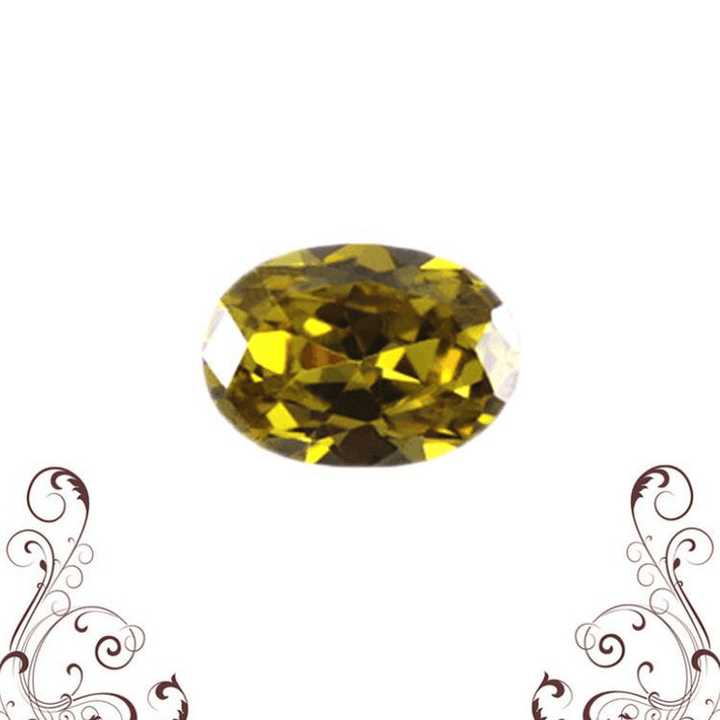 10 X 14Mm Yellow Sapphire Gem Oval Shape Loose Gemstone Jewelry Set Gifts US - Trendha