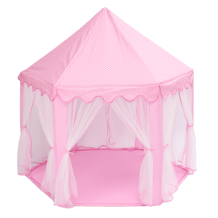 Portable Princess Castle Play Tent Activity Fairy House Fun Play House Toy 55.1X55.1X53.1 Inch - Trendha