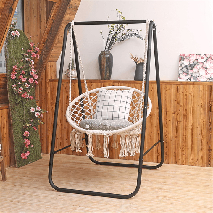 Metal Hammock A-Shape Frame Chair Stand Swinging Seat Replacement Frame Cotton Hammock Chair - Trendha