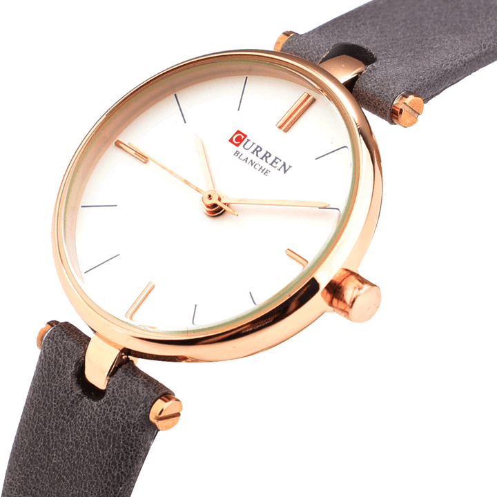 CURREN 9038 Ultra Thin Simple Design Ladies Wrist Watch Fashionable Analog Quartz Watches - Trendha