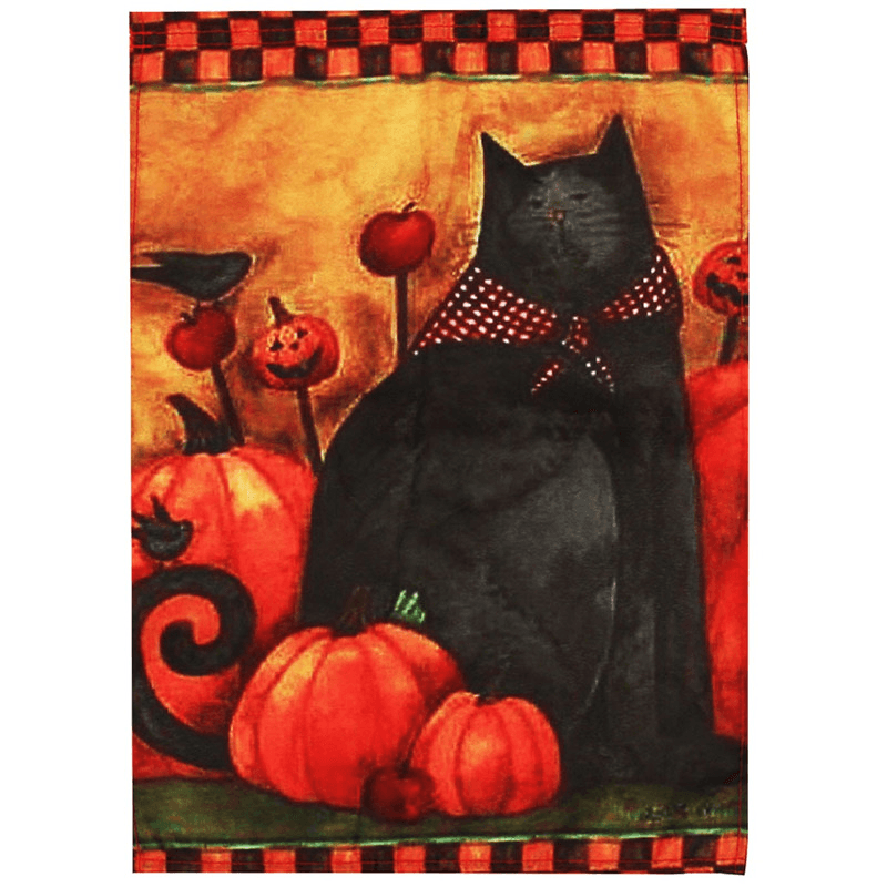 Halloween Party Home Decoration Black Cat Pumpkin Flag Toys for Kids Children Gift - Trendha