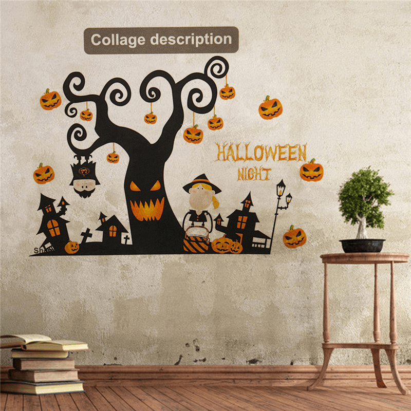 Halloween Festival Sticker Design Mural Home Wall Decal Decoration - Trendha