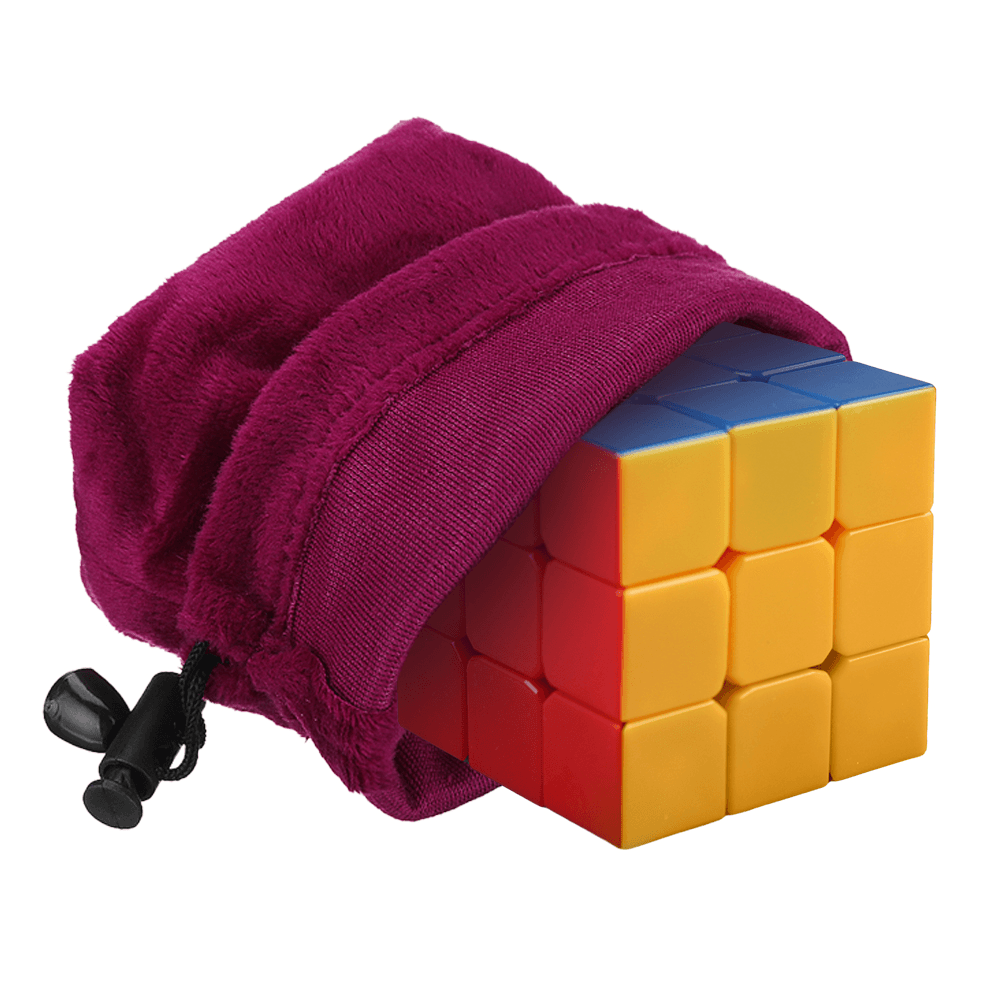 Magic Cube Game Puzzle Ball Storage Velvet Bag Drawstring Gift Pouch Toy Protect - Trendha