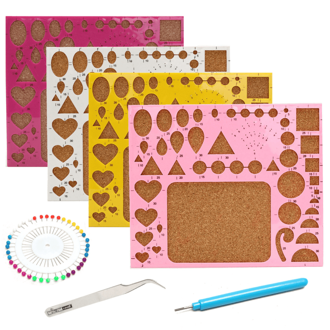 Creations Paper Quilling Kit Tweezer Board Needles Slotted Tools DIY Craft - Trendha