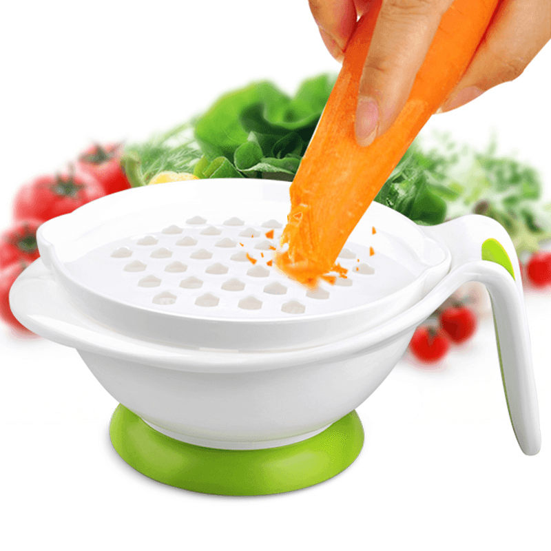 GL YM-1 Multifunction Grinder Bowl 8 in 1 Baby Feeding Set Baby Fruit Feeder Baby Food Grinder Cook - Trendha