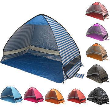 Outdoor PopUp Tent Ultralight Beach Tents Shelter UV-Protective Automatic Tent Shade - Trendha