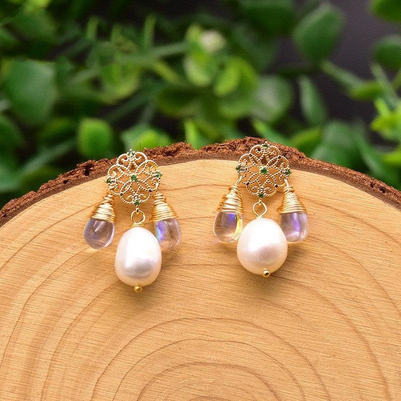 Original Natural Baroque Edison Pearl Earrings - Trendha