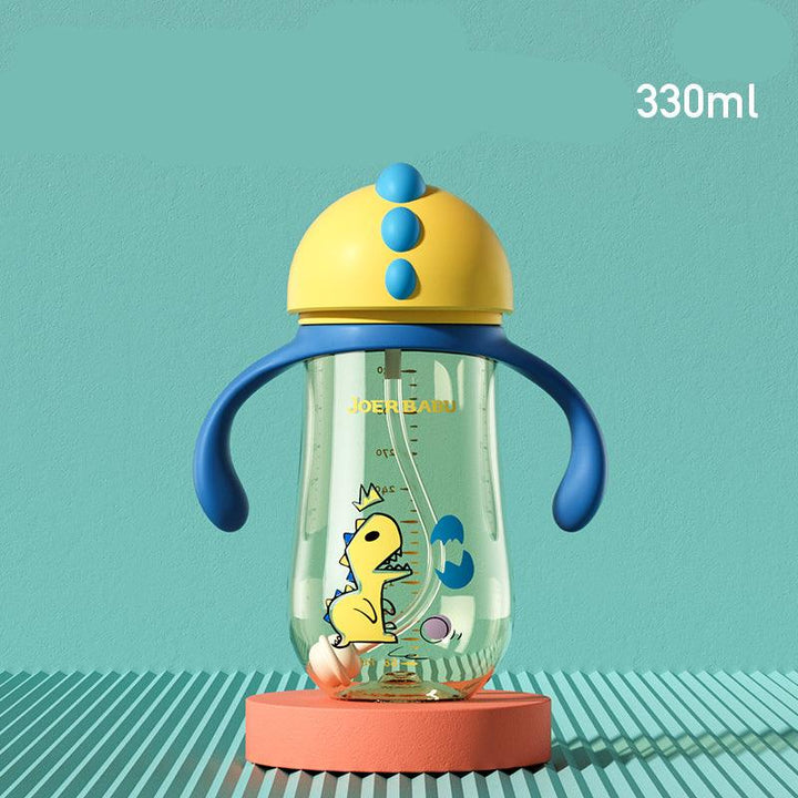 PPSU learning Cup baby drinking cup children''s duckbill straw dual purpose with handle type water bottle - Trendha