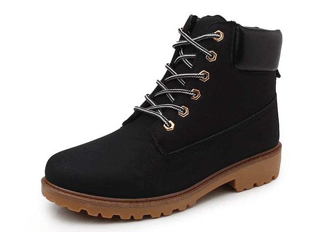 Lace Up Ankle Boots Martin Boots - Trendha