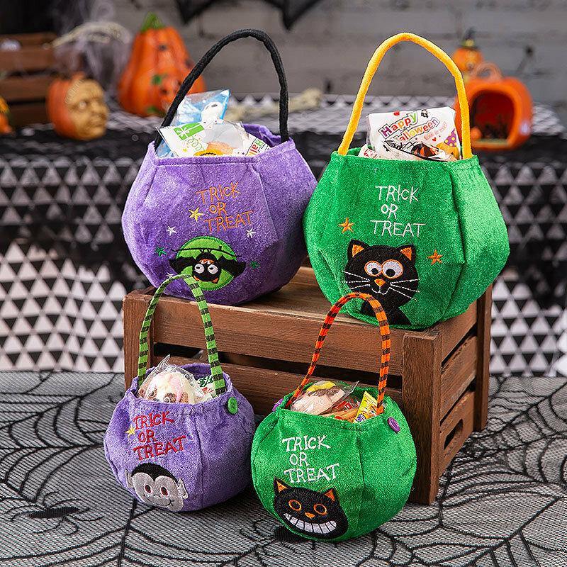Children Halloween Style Pattern Casual Go Out Candy Sugar Carry Bag Handbag - Trendha