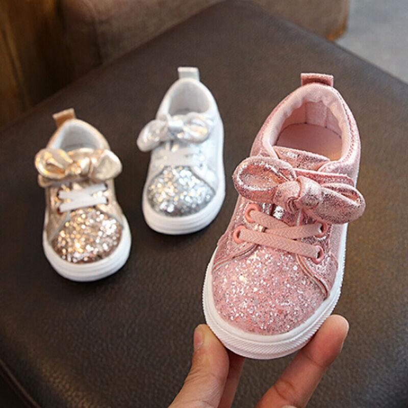 Baby Girls Sequined Sneakers - Trendha