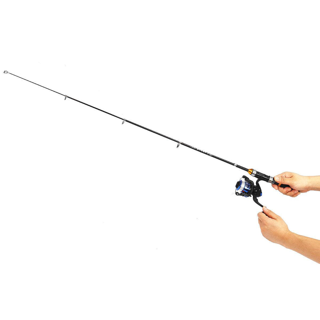 ZANLURE 1/1.7/1.9/2.1m Telescopic Fishing Rod Set Ultra-Light Sea Pole Casting Rods Fishing Tackle with Fishing Lures Fishing Hook - Trendha
