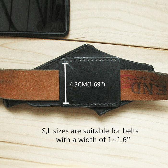Men Genuine Leather 4.7inch~5.8 inch Phone Bag Waist Bag Easy Carry EDC Bag For Outdoor - Trendha