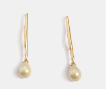 Simple pearl earrings - Trendha